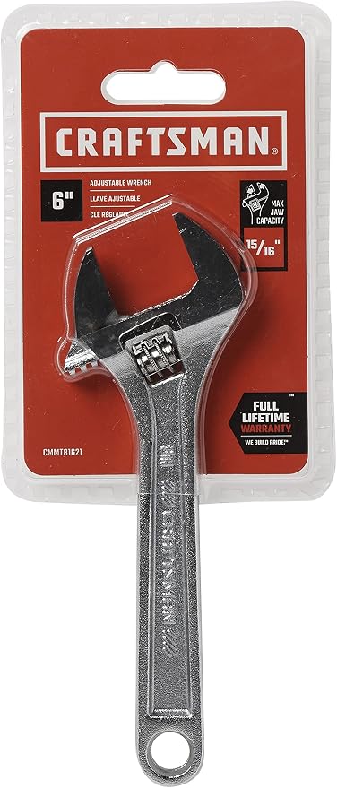 CRAFTSMAN Adjustable Wrench, 6-Inch (CMMT81621)