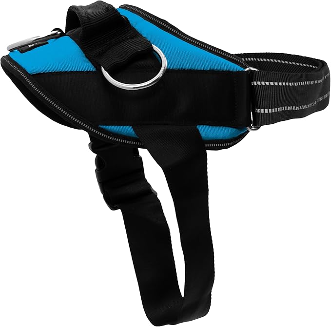 ShawnCo Essential Dog Harness, No-Pull Pet Vest (Oceanic Blue,S) | 3 Leash Clips, Easy On, No-Choke, Reflective, Adjustable Fit, Padded Comfort, Control Handle, For Small, Medium & Large Dogs