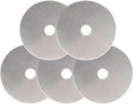 Fiskars 193730-1004 Straight Rotary Replacement Blades, 60mm, 5 Pack , Silver