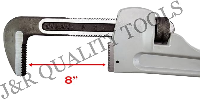 VCT 48" INCH LARGE BIG GIANT SIZE 4 FOOT LONG 8" JAW CAPACITY ALUMINUM HANDLE PIPE WRENCH TOOL…