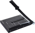 ISDIR Guillotine Paper Cutter 12" with Integrated Pressure Bar – Heavy Duty Metal Base, 15 sheet Capacity, Magnetic Guide & Safety Guard – Precision Trimmer for Cardstock, Crafts, DIY, Photos & Office