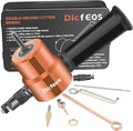 Dicfeos Double Head Sheet Metal Cutter, Versatile Nibbler Drill Attachment for Straight Curve and Circle Cutting, Maximum 14 Gauge Steel, Perfect for Home DIY and Car Repair