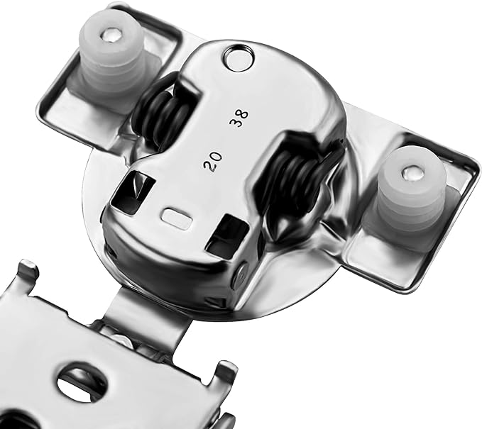 Ravinte 10 Pack 5 Pair 3/4 inch Overlay Soft Close Kitchen Cabinet Hinges Stainless Steel Adjustable Kitchen Hinges Satin Nickel Cabinet Hardware
