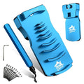 9-in-1 Inner-Outer PVC Pipe Deburring Tool Kit, Adjustable Chamfers PVC Chamfer Tool for 9 Sizes: 0.5 Inch to 4 Inch Plastic Pipes, Professional Effective PVC Pipe Reamer for SCH40 PVC.(Blue)