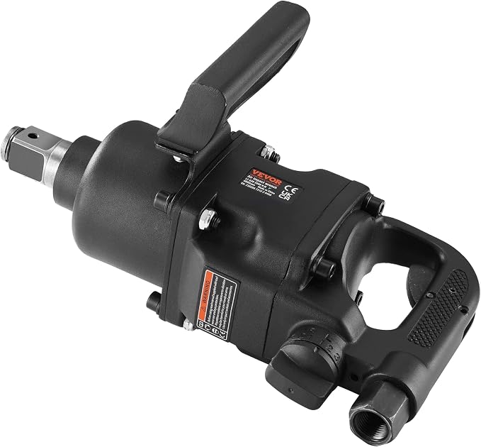 VEVOR 1 Inch Air Impact Wrench Up to 2730 ft-lbs Reverse Torque | Pneumatic Driven, Forward/Reverse Control, Lightweight with 2 Handles, Ideal for Heavy Duty Repairs and Maintenance