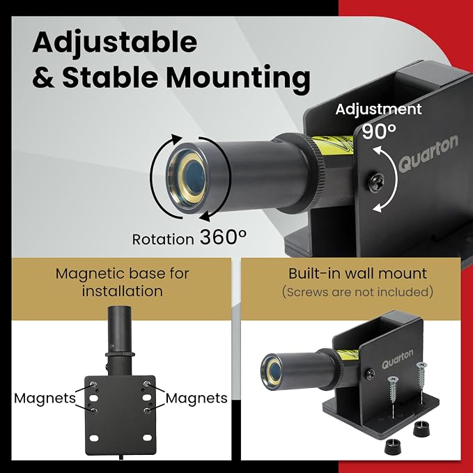 Laser Level ML-200 Green Line Generator for Outdoor & Indoor Large-Scale Cutting, Measuring, Alignment and Construction, Waterproof, Type-C Charging Port, Magnetic Base, Class 1 product