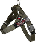 Adjustable Dog Harness– No Pull, No Choke – for English Bulldogs, French Bulldogs, Pugs & Broad-Chested Breeds – Easy, Safe Walks (Olive Green, XL)