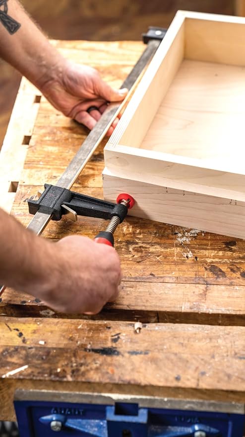 BESSEY Clutch Style Bar Clamps - 3.5x24 Inch, 1000 lb Capacity, 2K Handle - GSCC3.524+2K - Ideal for Woodworking, Carpentry & Home Improvement