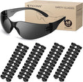 TICONN Clear Safety Glasses for Men and Women, Safety Goggles with Scratch Impact Resistant Meets ANSI Z87.1 Standard