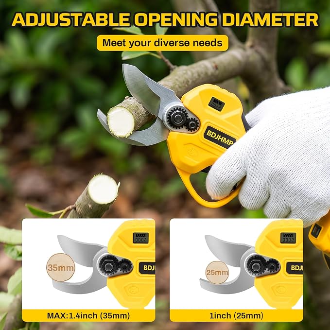 For Dewalt 20V Max Electric Pruning Shears, 2-in-1 Brushless Electric Pruner, Cordless Garden Tools Pruner Branch Cutter, 1.4" Cutting Diameter, 8.4ft Extension Pole, Tool Only