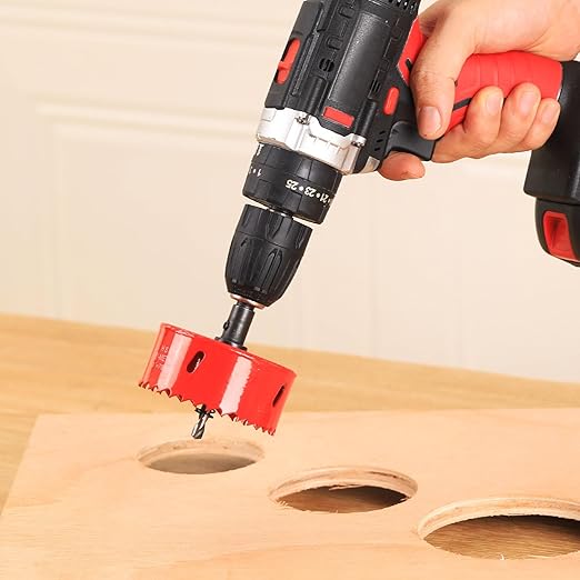 2 in. Bi-Metal Hole Saw Drill Bits - Versatile and Durable Hole Cutter for Wood, Plywood, Plaster Drywall, Ceiling, Plastic Pipe, PVC and Thin Metal - Includes Arbor & Pilot Bit (51mm)