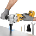 MtiolHig Cordless Metal Nibbler Compatible with DeWalt 20V Battery,18-Gauge Electric Nibbler with Assist Handle & 2 Blades, 1900RPM Brushless Metal Cutter for Stainless Steel, Aluminum(Tool Only)