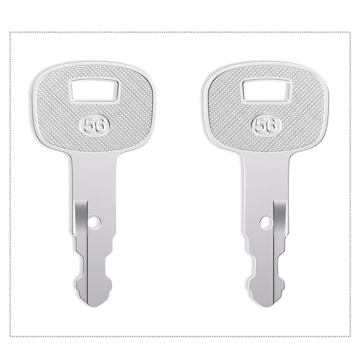 10Pcs 459A Ignition Starter Keys Kubota Excavator Key Replacement Compatible with Kubota SSV & SVL Skid Steer Loaders, Kubota Tractor Loader Backhoes, Kubota U Series Excavators, Kubota Wheel Loaders