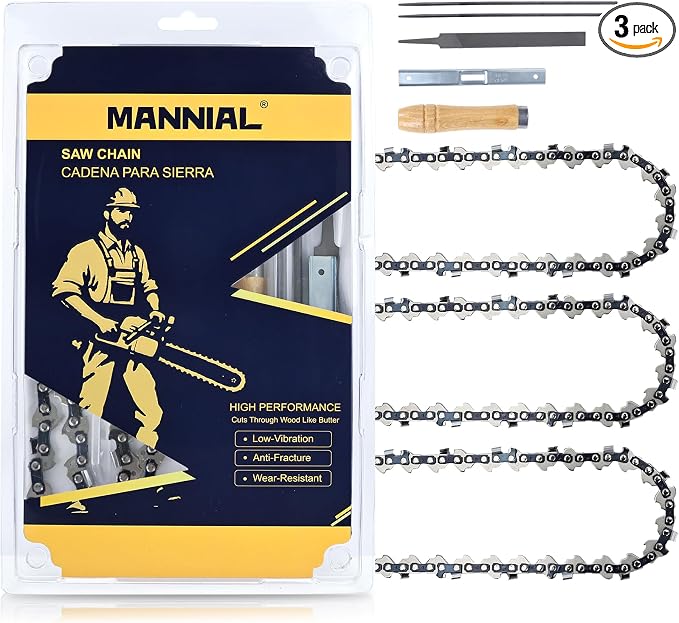3 Pack 12 Inch Chainsaw Chain 1/4"LP .043" 64DL Fits Stihl MSA 120/140/160