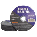 25 Pack 6" Cut-Off Wheels Lincoln Abrasives .045" Metal & Stainless Steel