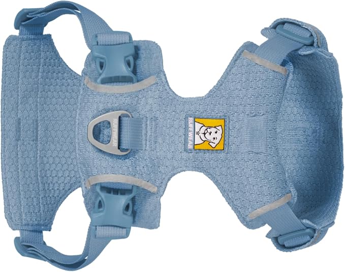 Ruffwear, Front Range Flex Dog Harness, Engineered Knit Construction for Ultimate Fit and Mobility, Lightweight Flexible Everyday Harness with Dual Leash Clips, Polar Blue, XXX-Small