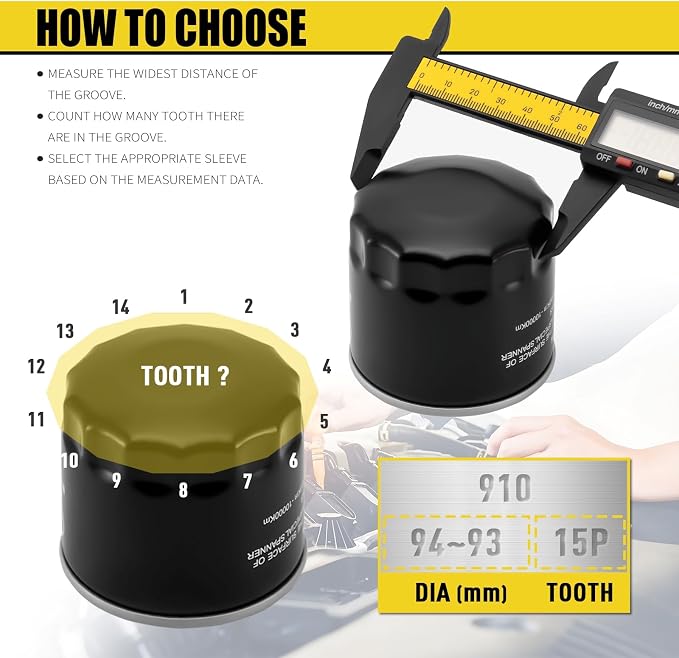 31PCS Oil Filter Wrench Set, Stainless Steel Oil Filter Cap Socket, 1/2" Drive 27mm 32mm 36mm 64mm-101mm Oil Filter Removal Tool, Compatible with VW, Ford, Honda, Toyota, Nissan, Audi, BMW, etc