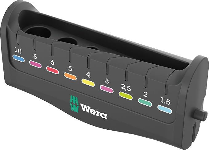 Wera - 05022102001-950/9 Hex-Plus 8 L-key set, metric, chrome-plated, 9 pieces