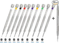 10PCS Professional Watchmaker Screwdriver Set + 1PCS Spring Bar Tool, Watch Screwdriver for Watch Repair, Eyeglasses Repair, Jewelry Work, Electronics Repair