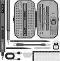 STREBITO 155 in 1 Electric Screwdriver Set, Small Electric Screwdriver Cordless with 140 S2 Magnetic Bits, Electronic Power Screwdriver Repair Tool Kit for RC, Computer, Pc Building, Laptop（Upgraded）