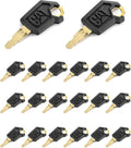 QWORK Equipment Keys, 20 Pack Replacement Keys Compatible with Caterpillar