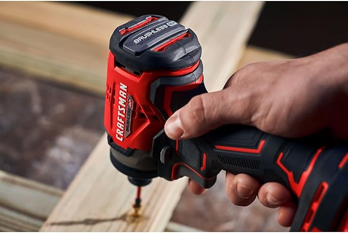 CRAFTSMAN V20 RP Cordless Drill and Impact Driver, Brushless Power Tool Combo Kit, 2 Batteries and Charger Included (CMCK211C2)