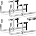 4-Pack 12-Inch F-Clamps for Welding, 4-3/4 Inch Throat Depth 1320 lbs Load Capacity, Heavy-Duty Bar Clamps Woodworking & Metalworking, All-Steel Construction