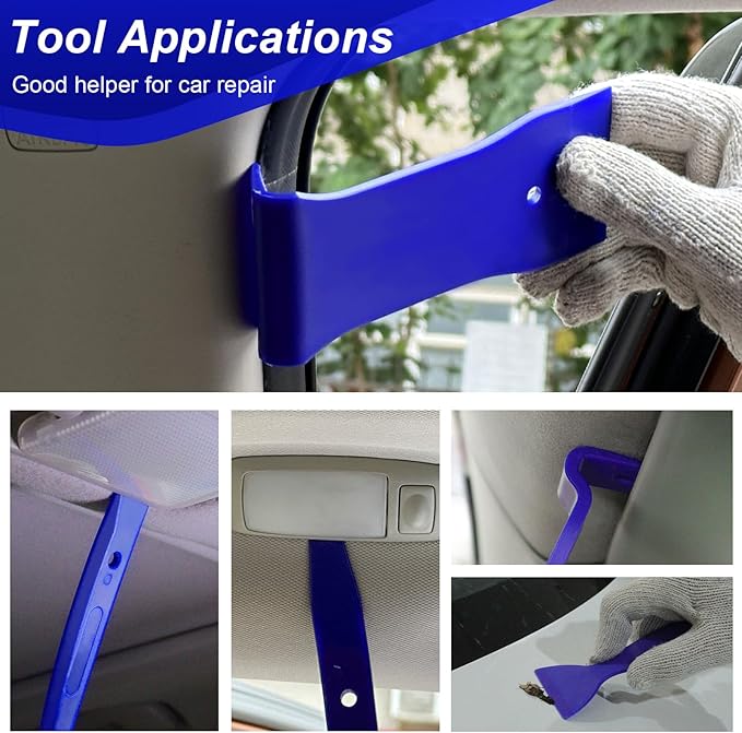 Doaho 238Pcs Trim Removal Tool,Fastener Remover Plastic Pry Tool Kit,Adhesive Cable Clips Auto Push Pin Bumper Retainer Clip Set with Storage Bag for Panel,Radio,Stereo,Audio,Dash, Window