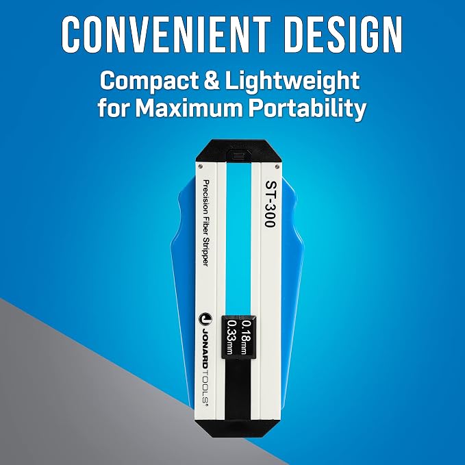 Jonard Tools ST-300 Precision Fiber Optic Stripper (180-330 Micron)