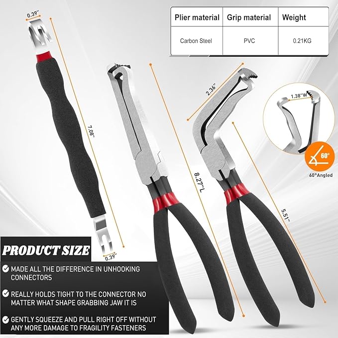 Electrical Disconnect Pliers Connector Hose Pliers Electrical hose removal fuel line disconnect tool set(3PCS)