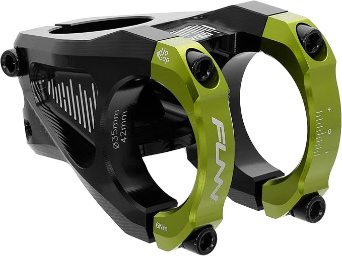 Funn Equalizer Stem, 10mm Drop or Rise, 35mm Clamp, 42mm Length (Green)