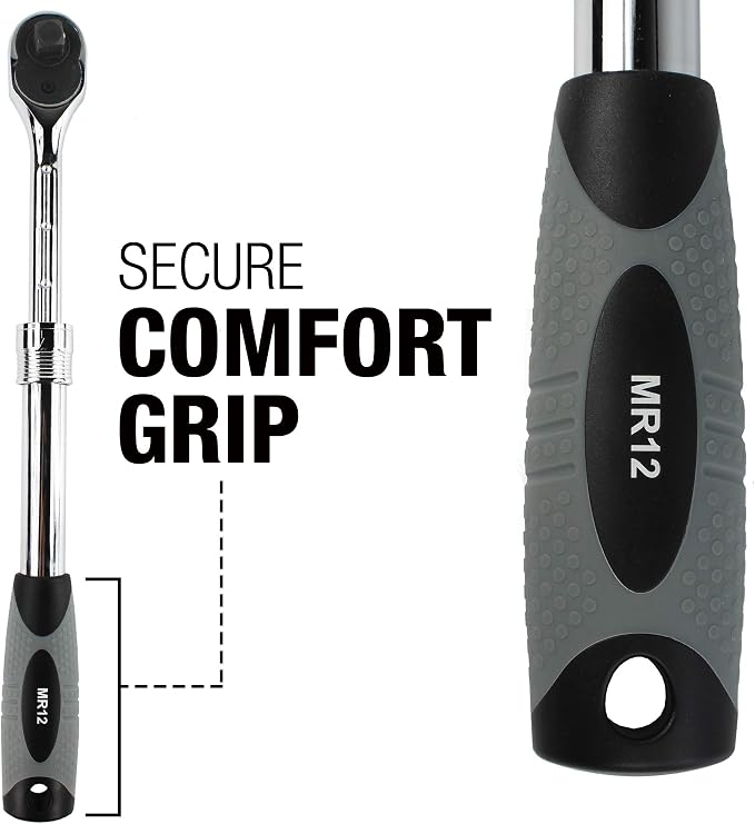 EZRED 1/2" Drive Extendable Ratchet, MR12