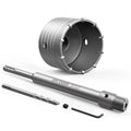 DAYDOOR 3-1/2'' (90mm) Concrete Hole Saw with SDS Plus Shank Adapter, Tungsten Carbide Tipped Masonry Hole Saw, Heavy Duty Concrete Core Drill Bit for Brick, Cement Wall, and Stone