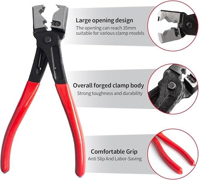 2 Pieces Electrical Disconnect Pliers for Cars, Car Hose Clamp Pliers and Electrical Connector Separator Tool