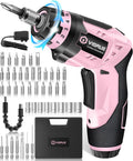VIGRUE Electric Screwdriver Cordless, Cordless Screwdriver Rechargeable, 48 Pcs Set Power Screwdriver for Daily