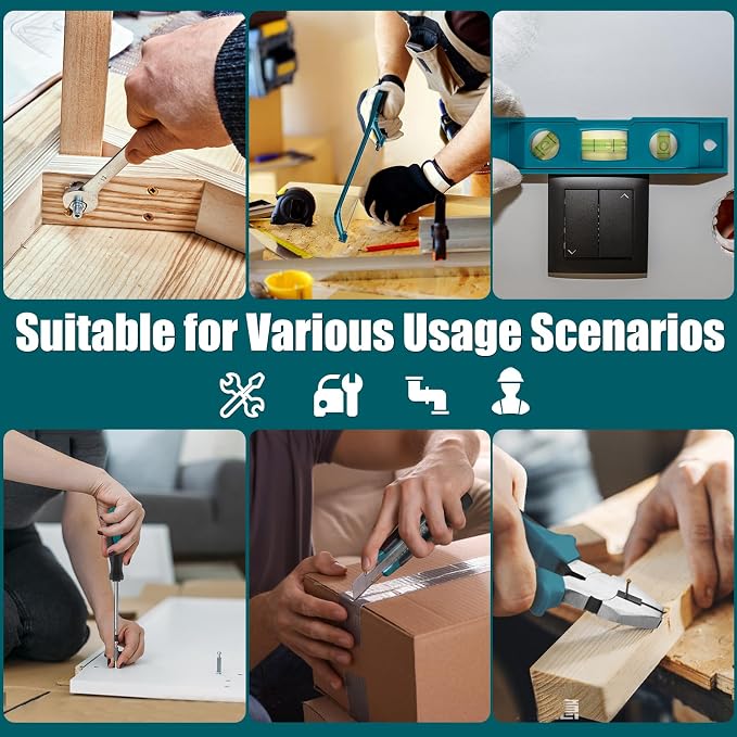 Sundpey 257 Pcs Portable General Basic Hand Tool Kit Set for Home with Case