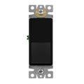 ENERLITES Decorator Paddle Rocker Light Switch, Gloss Finish, Single Pole, 3 Wire, Grounding Screw, Residential Grade, 15A 120V/277V, UL Listed, 91150-BK, Black