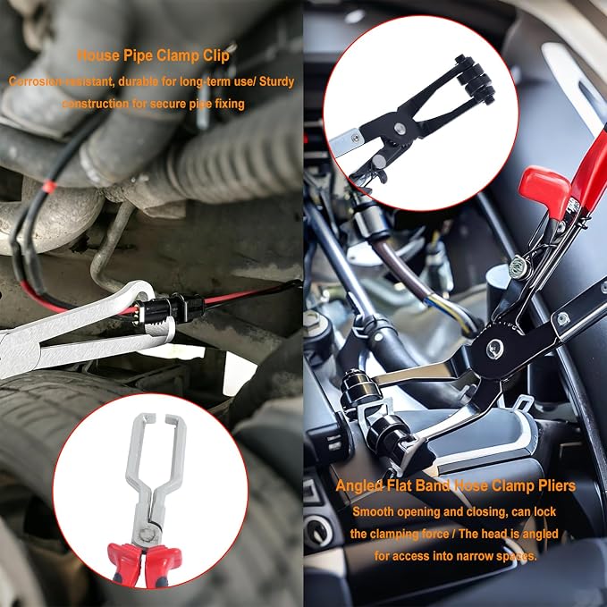 17PCS Hose Clamp Pliers Set,Hose Clamp tool kit