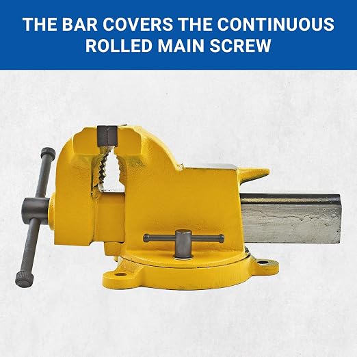 Yost Vises 904-HV 4" High-Visibility Heavy Duty Steel Bench Vise