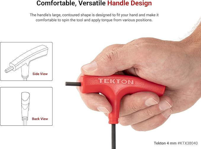 TEKTON Ball End Hex T-Handle Key Set, 11-Piece | KTX90101 | 5/64 - 3/8 in.