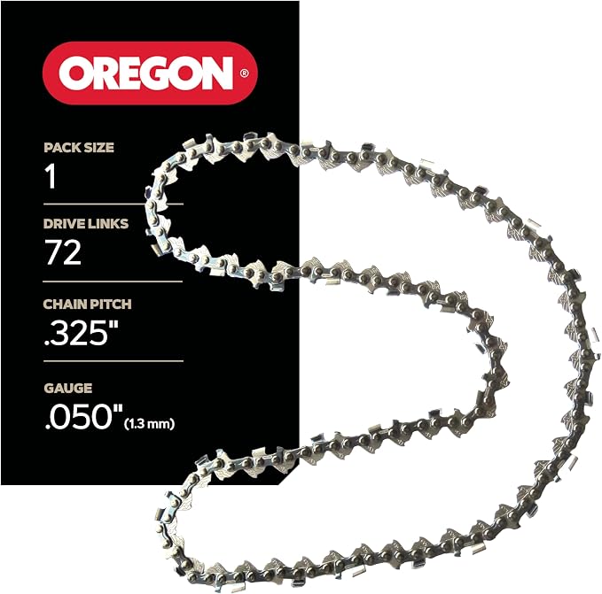Oregon Chainsaw Chain for 18" Bar, .325" Pitch, .050" Gauge, 72 Drive Links | SpeedCut Narrow-Kerf Replacement Saw Chain, Fits Husqvarna, Dolmar, Jonsered and More
