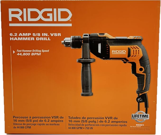 RIDGID 5/8" VSR Hammer Drill R5001 (Bulk Packaged)