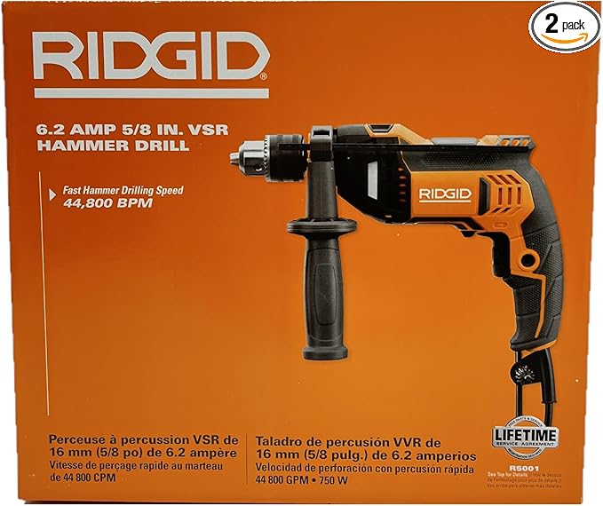 RIDGID 5/8" VSR Hammer Drill R5001 (Bulk Packaged)