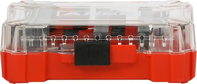 ARES 31022-52-Piece Torsion Power Bit Set with Sliding Bit Holder – Includes Standard and Reduced Philips, SAE Hex, Standard Torx, Slotted, Double-Ended Power, and Square