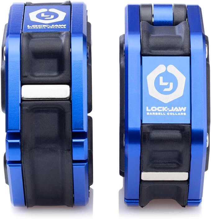 Lock-Jaw Flex Magnetic Barbell Collars/Clamps, 2"/50mm Olympic Bars
