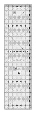 Creative Grids Quilt Ruler 6-1/2in x 24-1/2in Rectangle - CGR24LEFT – Made in USA, Non-Slip Grip Acrylic Quilting, Sewing, Crafting, Patchwork Ruler for Measuring & Cutting Fabric