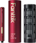 Fanttik E2 Ultra Electric Screwdriver, 0.6N.m Mini Screwdriver Set, 50 Magnetic Bits, 5/32'' Precision Screwdriver for Laptop, PC, Phone, 3D Printer, RC Cars, Electronics Repair Tools for Dad (Red)