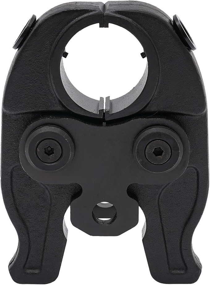 Pipe Crimper Copper Pipe Press Crimping Tool Kit 360° Rotatable Crimp Head Hydraulic Copper Tube Crimping Tool for Copper Tees Elbows Straight Pipes with 3 Molds (1/2", 3/4", 1") (Black)