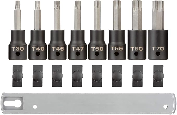 TEKTON 1/2 Inch Drive Torx Impact Bit Socket Set, 8-Piece | SIB92102