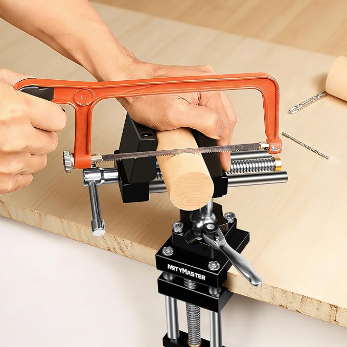 ArtyMaster 360° Rotating Bench Vise with Quick-Release Ratchet Wrench - Versatile Woodworking & Pipe Vise for Home Improvement - 4 Inch Workbench Vise for Carving, Repair & DIY Projects (WT117A)
